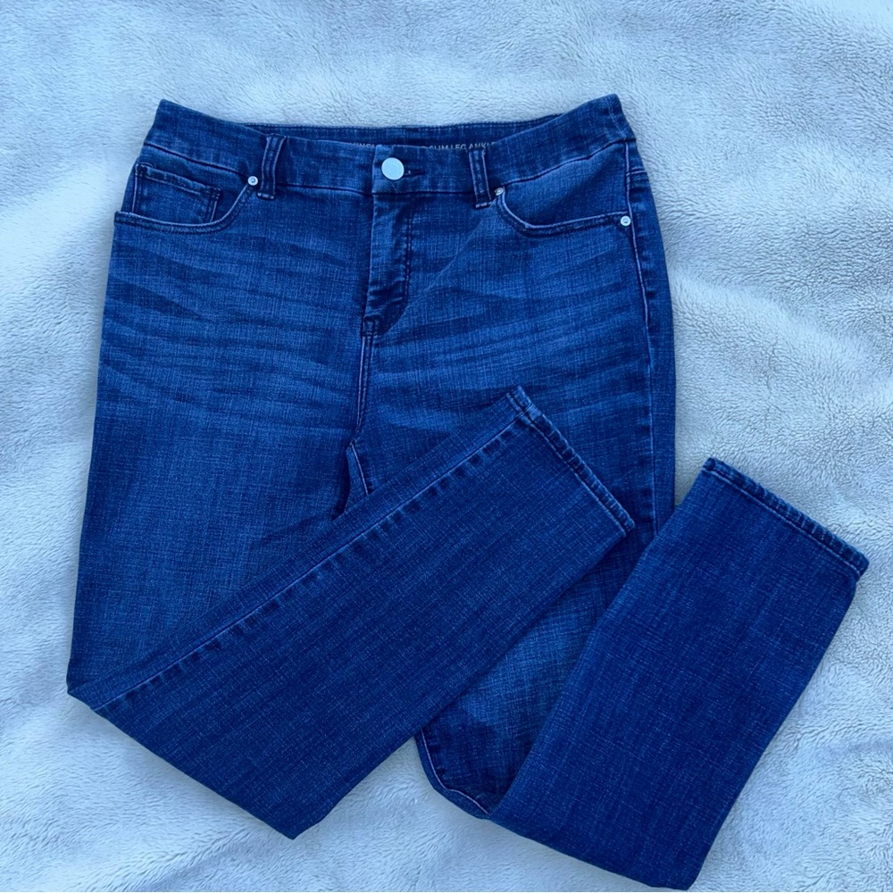 Chico’s So Slimming Girlfriend Slim Leg Ankle jeans 4